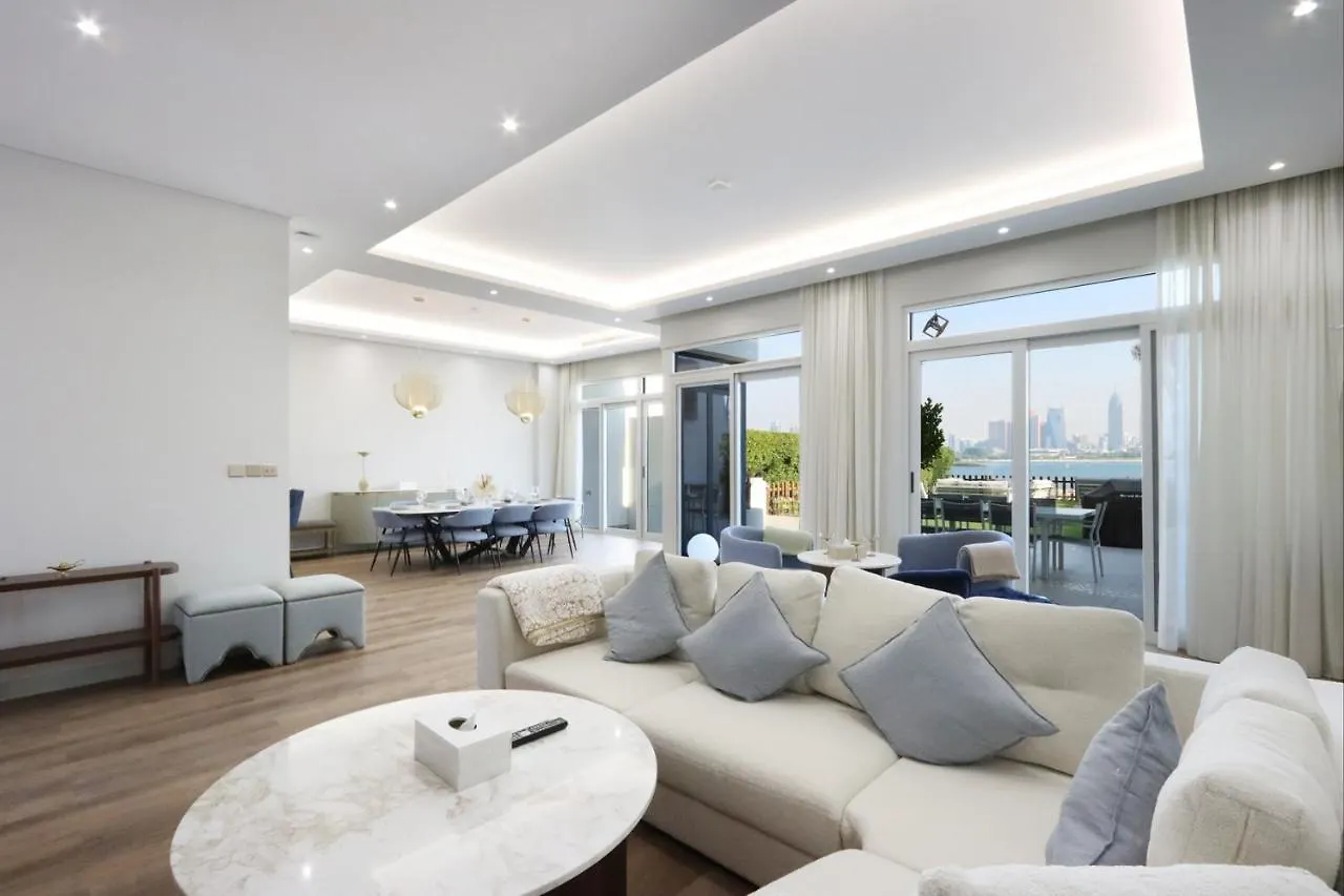 Livbnb - Beachfront 4+1 Villa In Palma Residences Dubai
